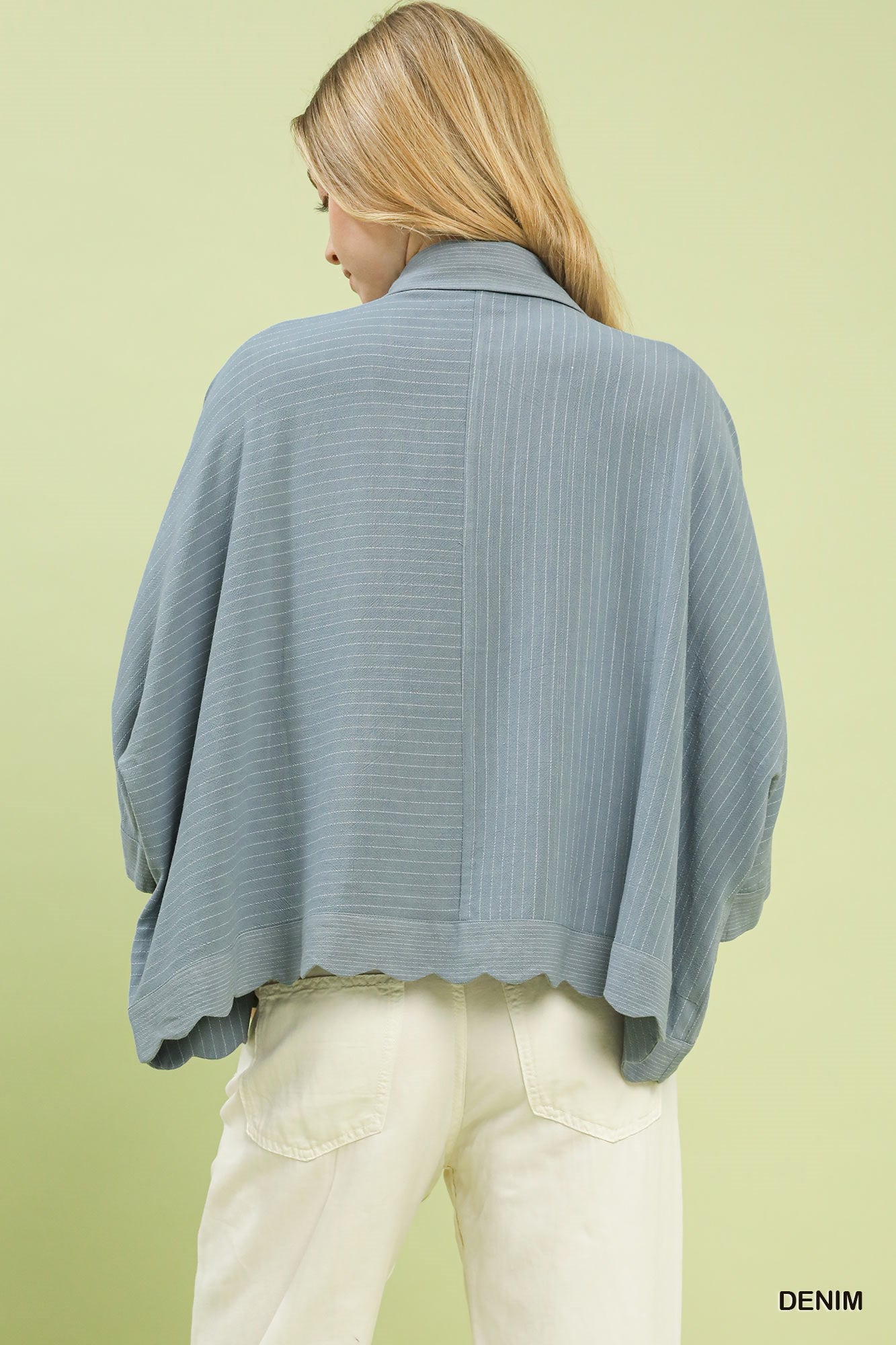 Skyler Oversized Striped Button Down Top