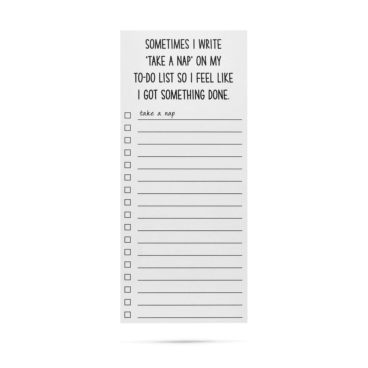Sometimes I Write Take A Nap List Pad