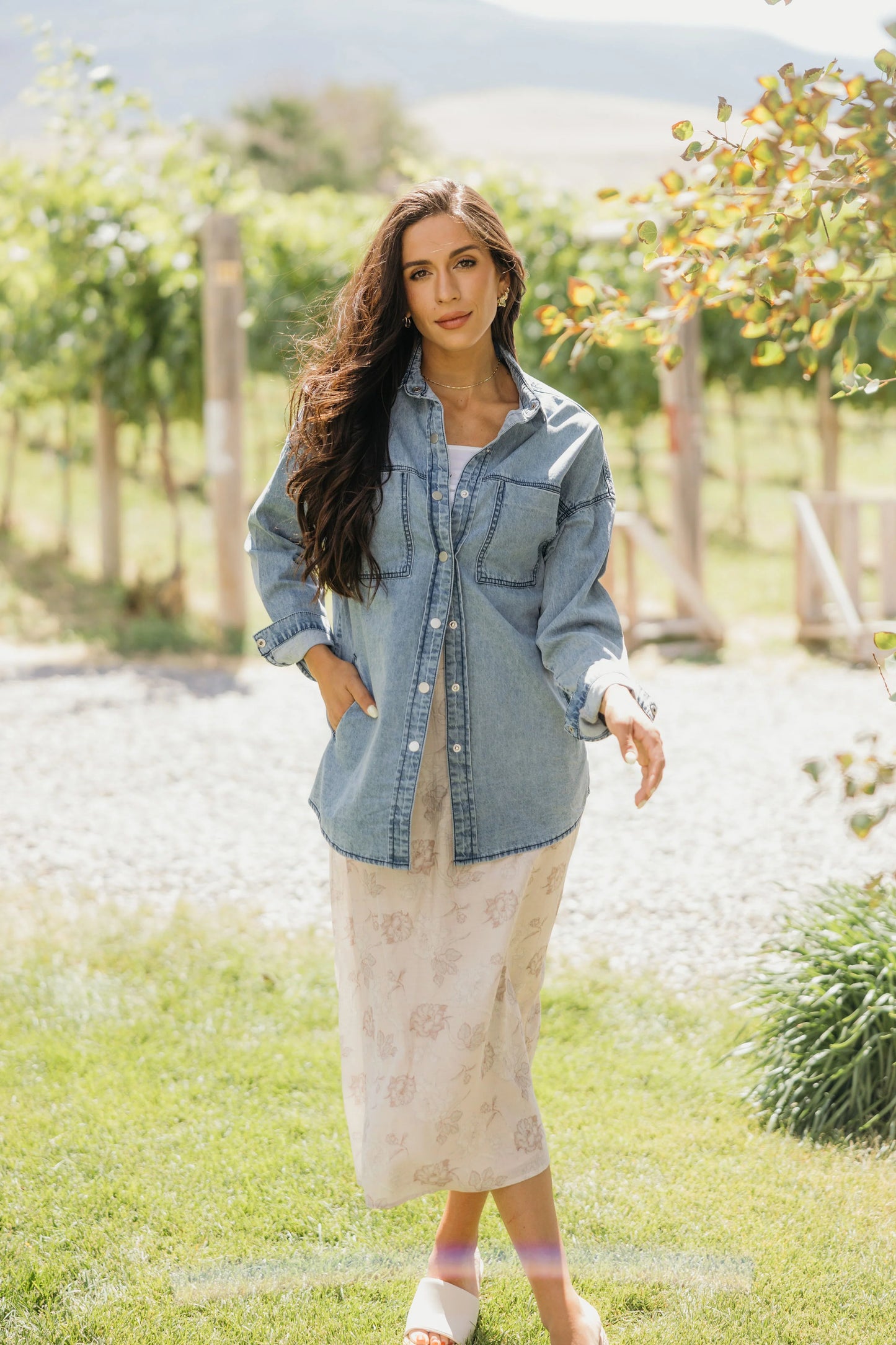 Victorian Blush Midi Midi Skirt