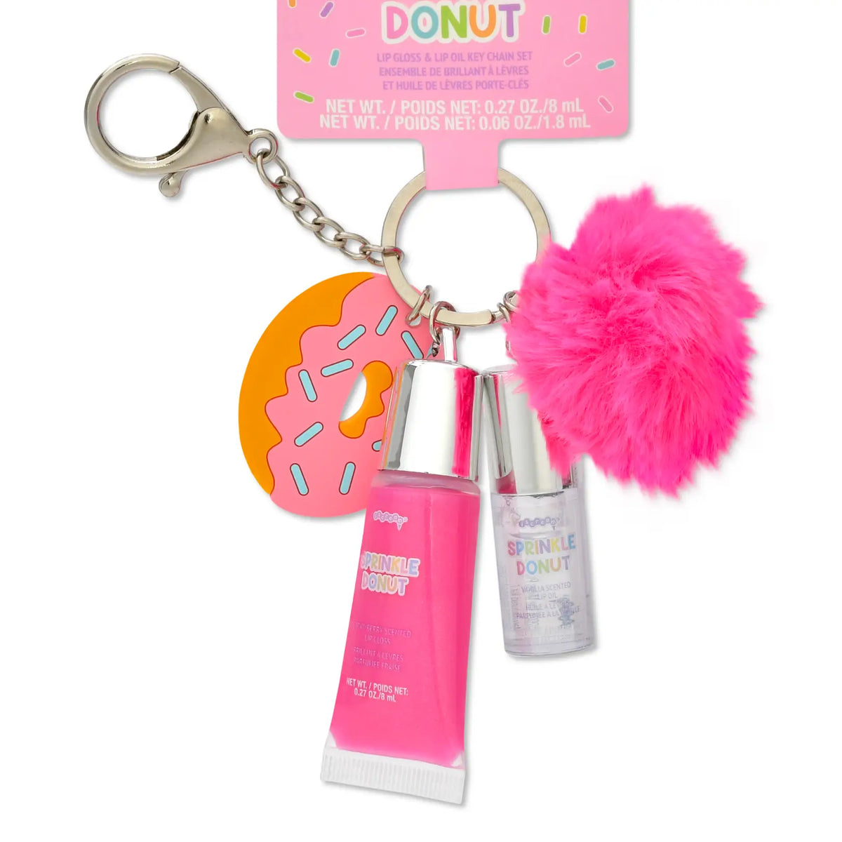 Donut Lip Balm Keychain
