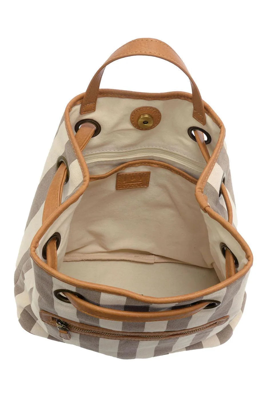 Awning Stripe Backpack Canvas | Neutral