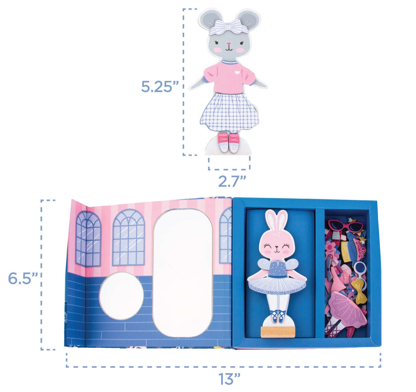 Magnetic Dress Up Box Set | Bunny & Mouse
