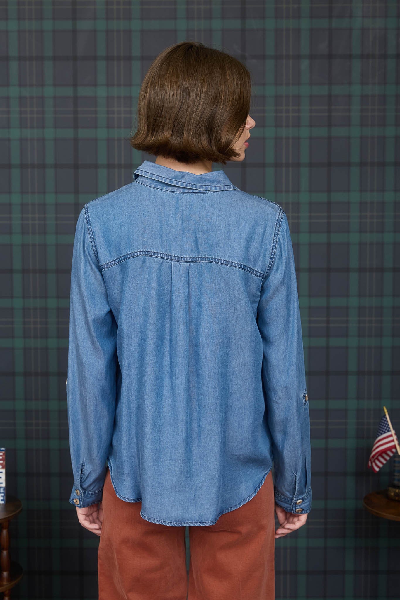 Natalie Chambray Button Down