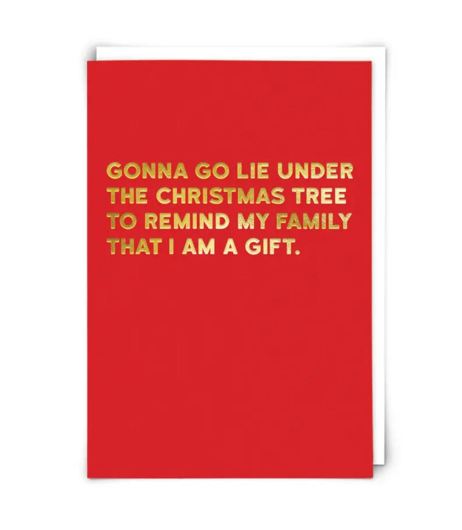 Holiday Lie Under Greeting Card