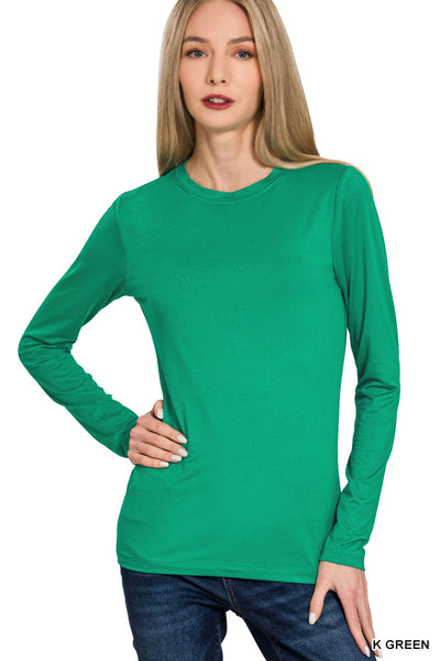 Basic Long Sleeve Tee | Kelly Green