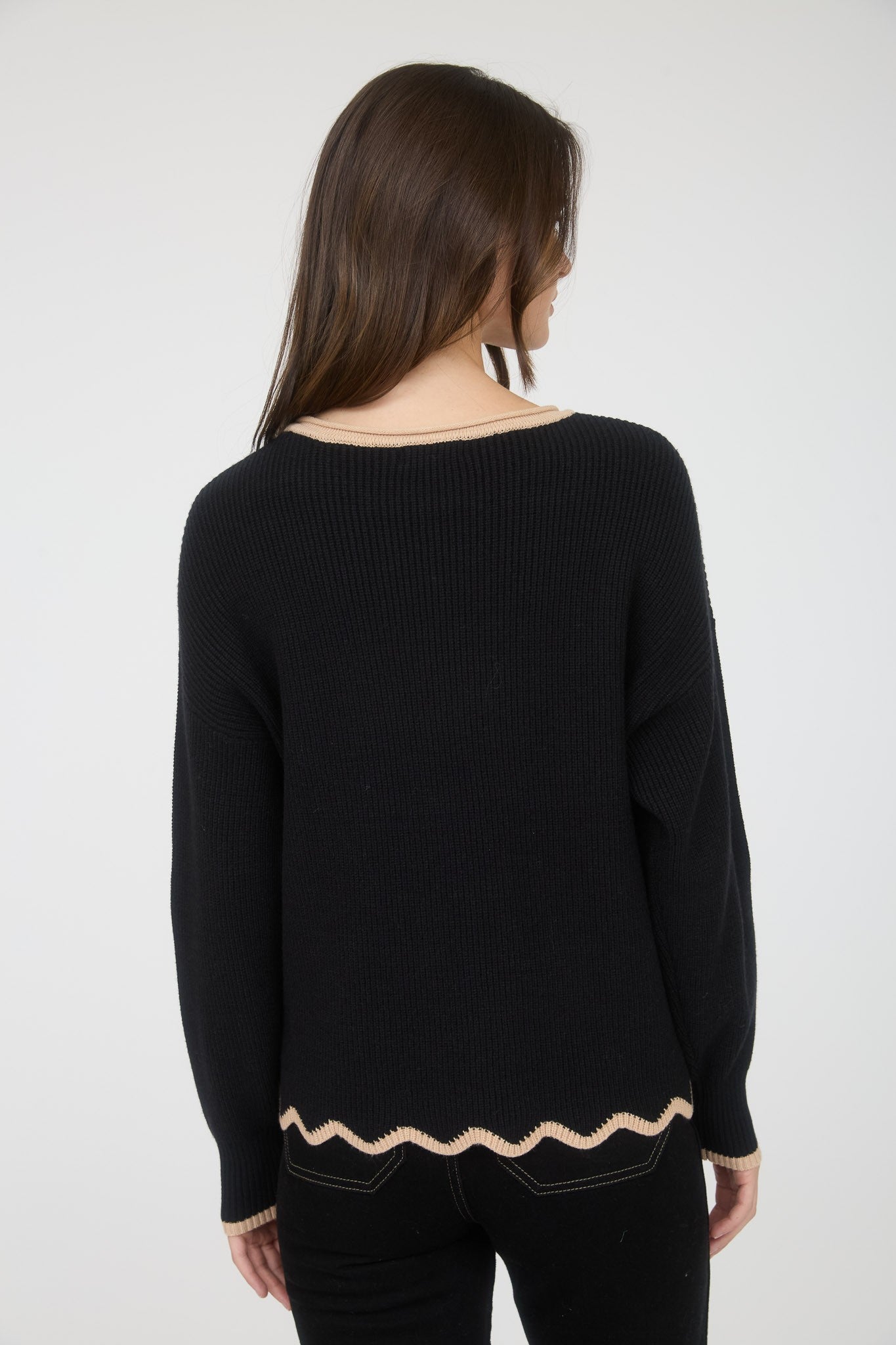 Kelley Contrast Trim Sweater