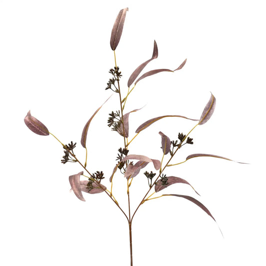 Wispy Seeded Eucalyptus Spray 30.5'' -Plum