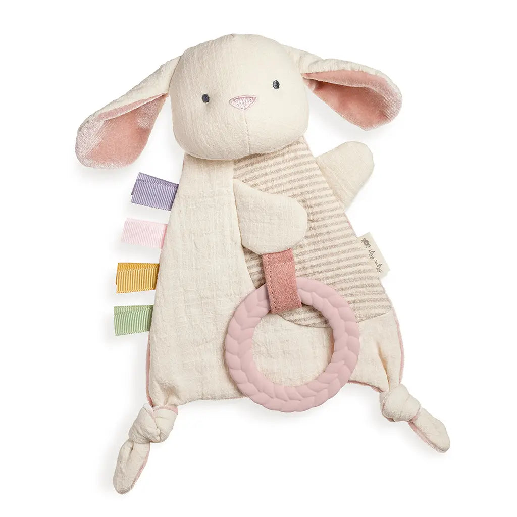 Bitzy Crinkle™ Sensory Toy with Teether | Bunny
