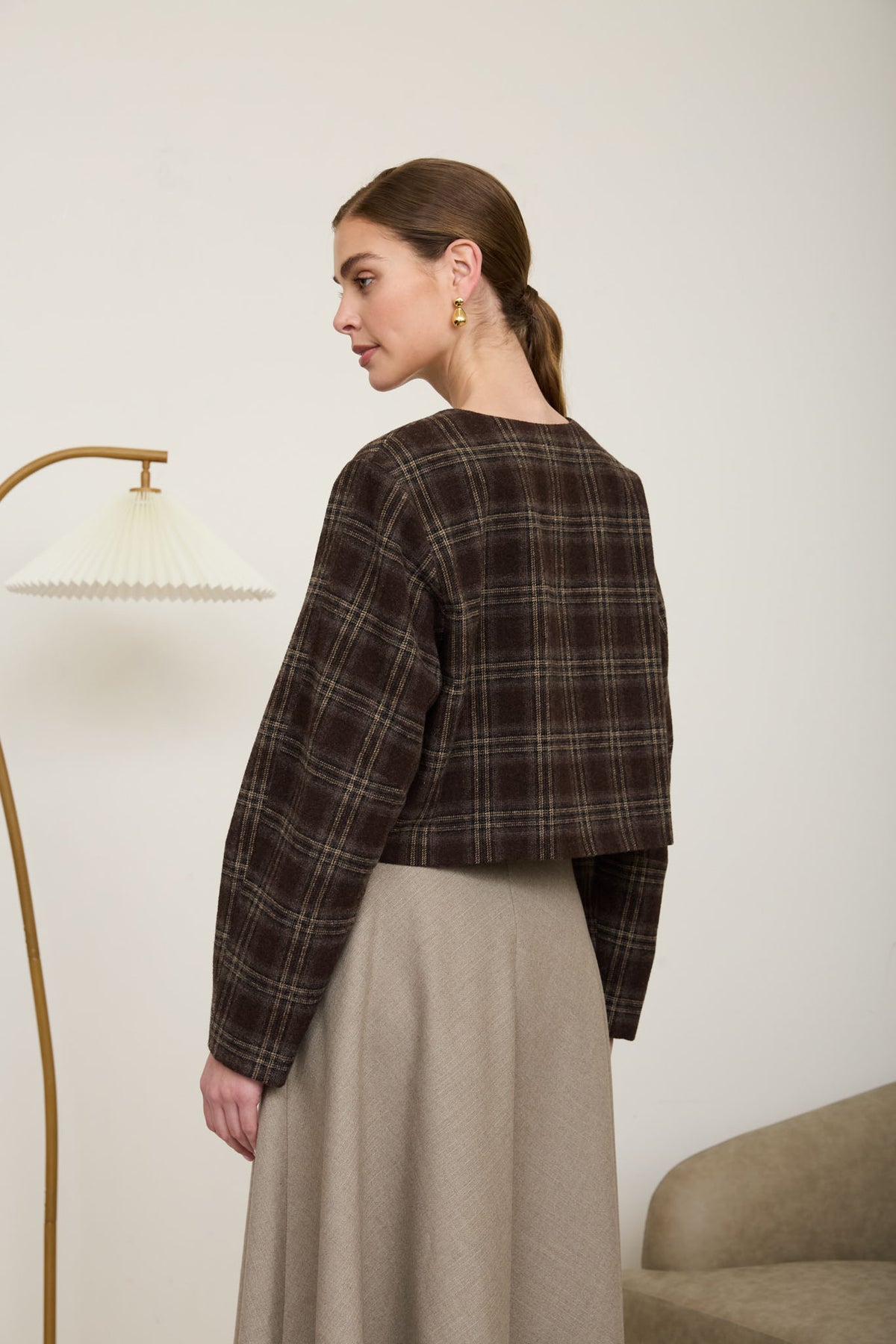 Rachel Brown Plaid Jacket