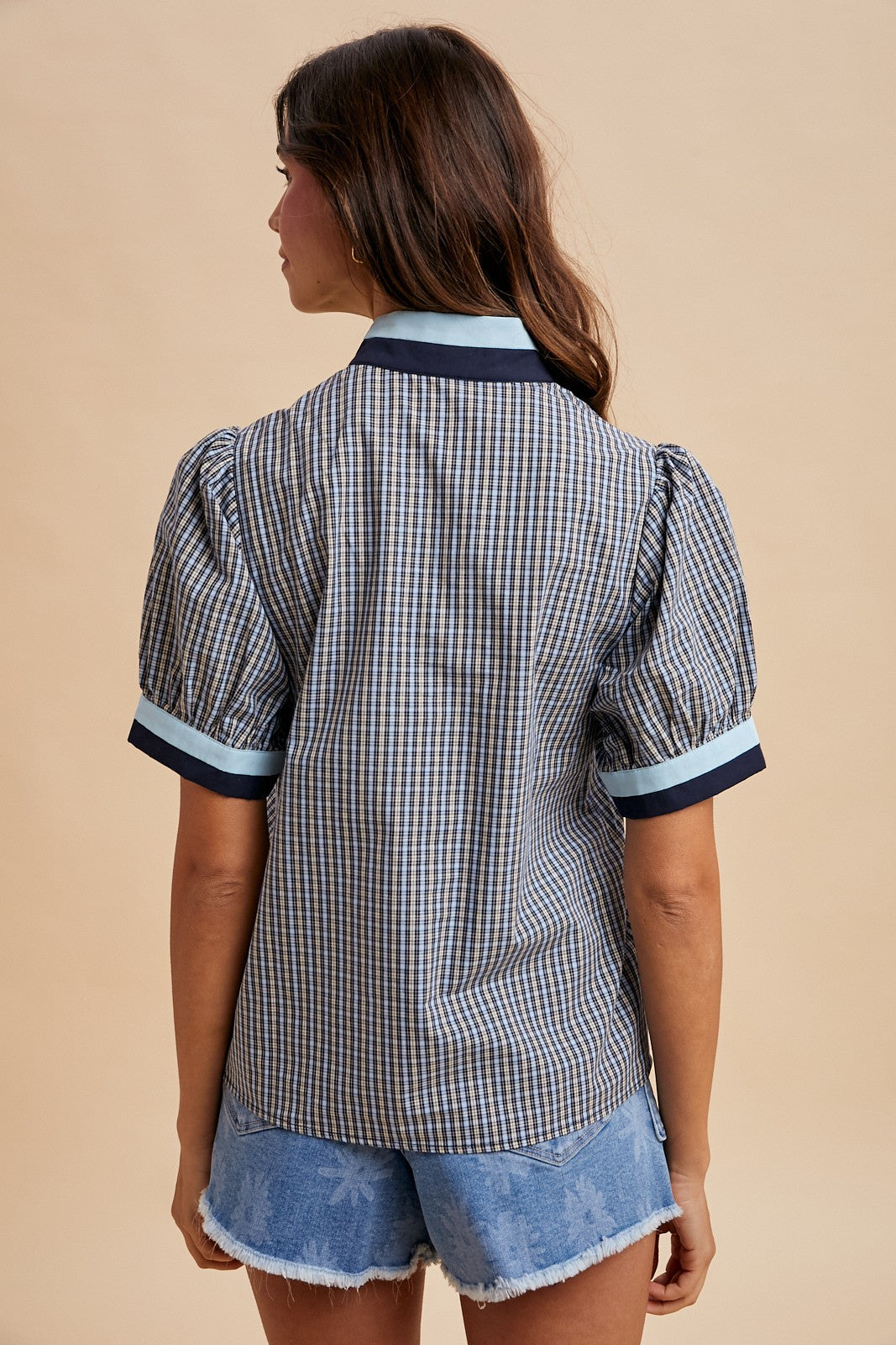 Lisa Checkered Blouse