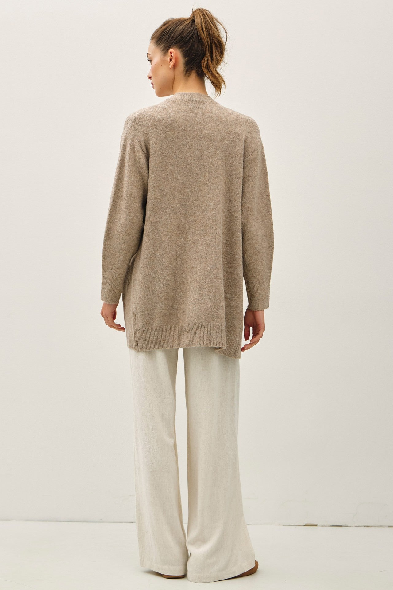 Matilda Open Cardigan | Mocha