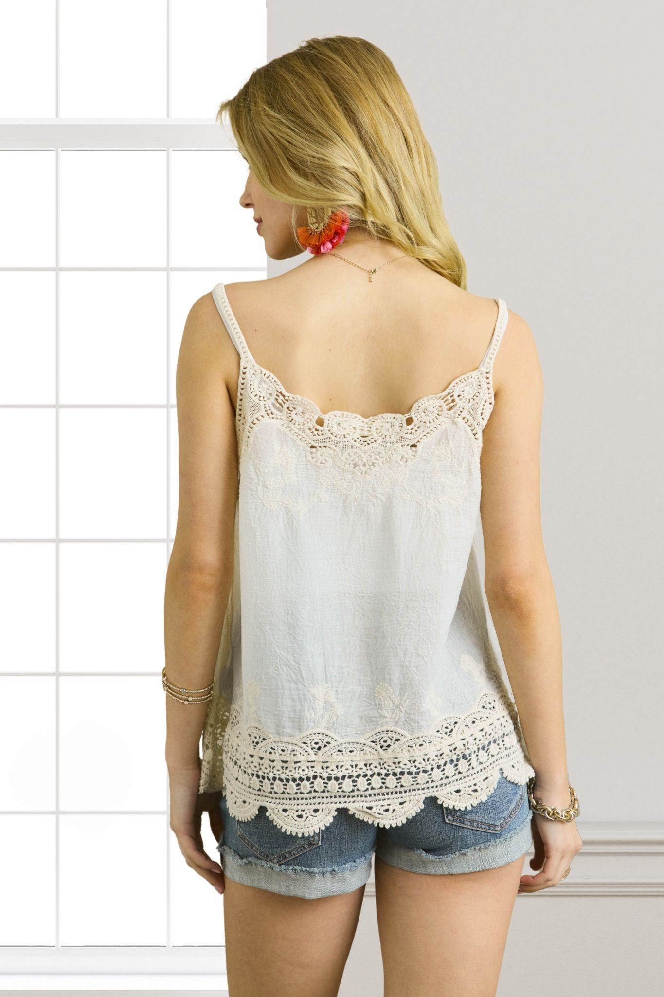 Ally Lace Detail Tank Top