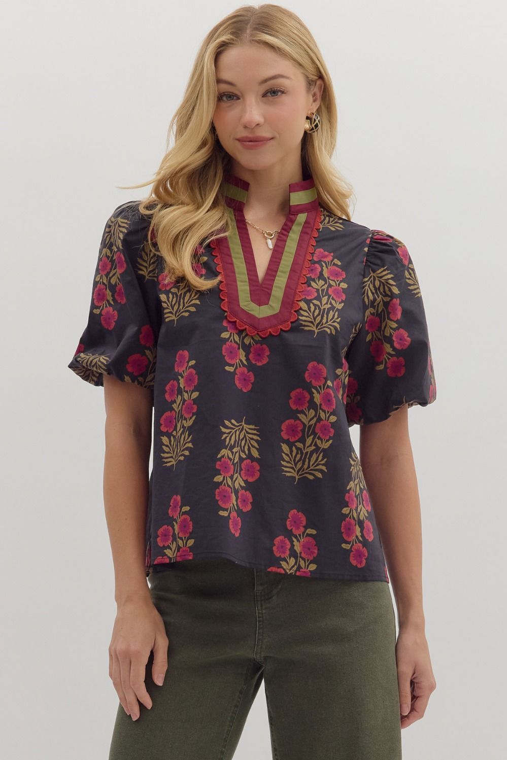 Sharla Floral Print Top