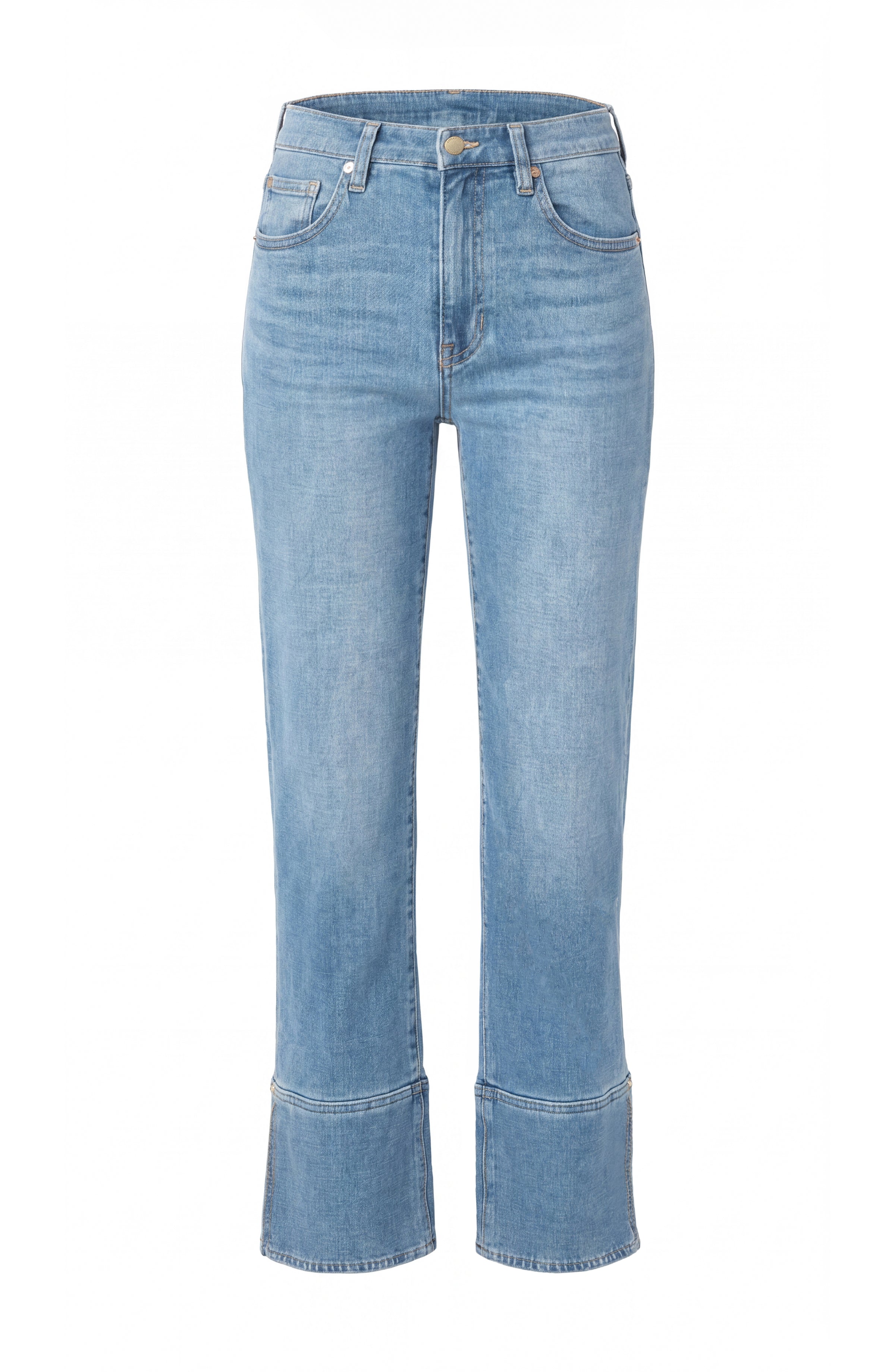 Liverpool Kennedy Straight W/ Cuff + Slit | Cowboy Sky – Elements