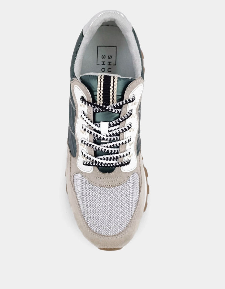 Phoebe Sneaker | Metallic Olive