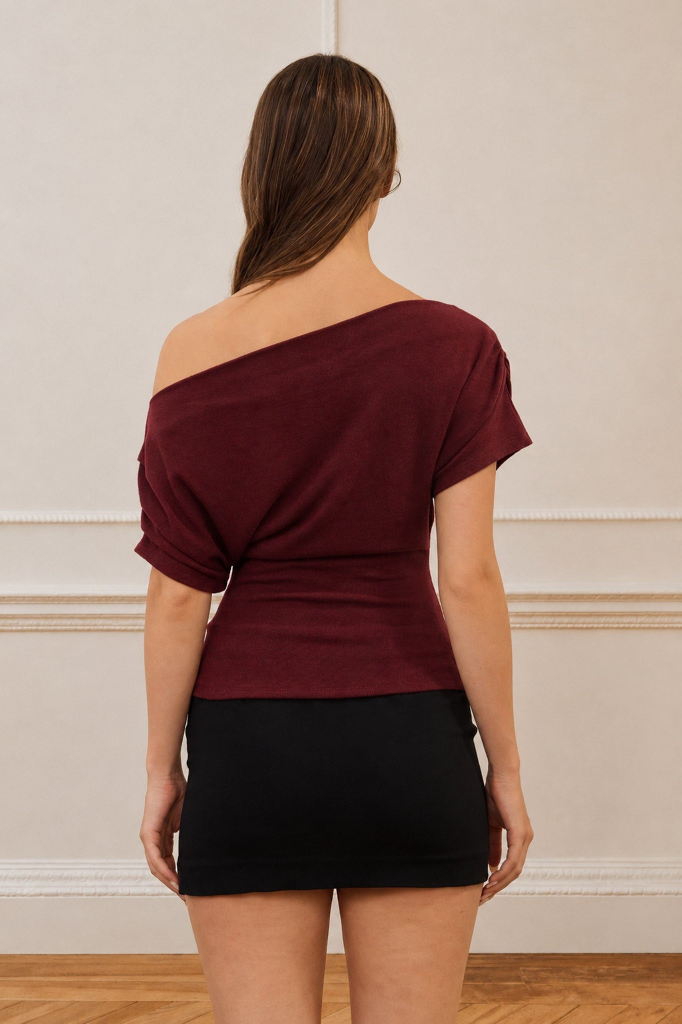 Aurora One Shoulder Ruched Top