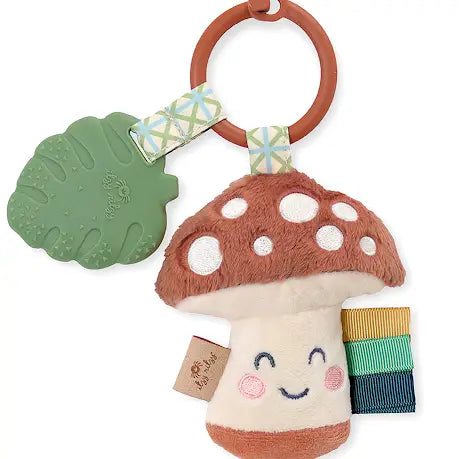 Itzy Pal™ Plush + Teether | Mushroom