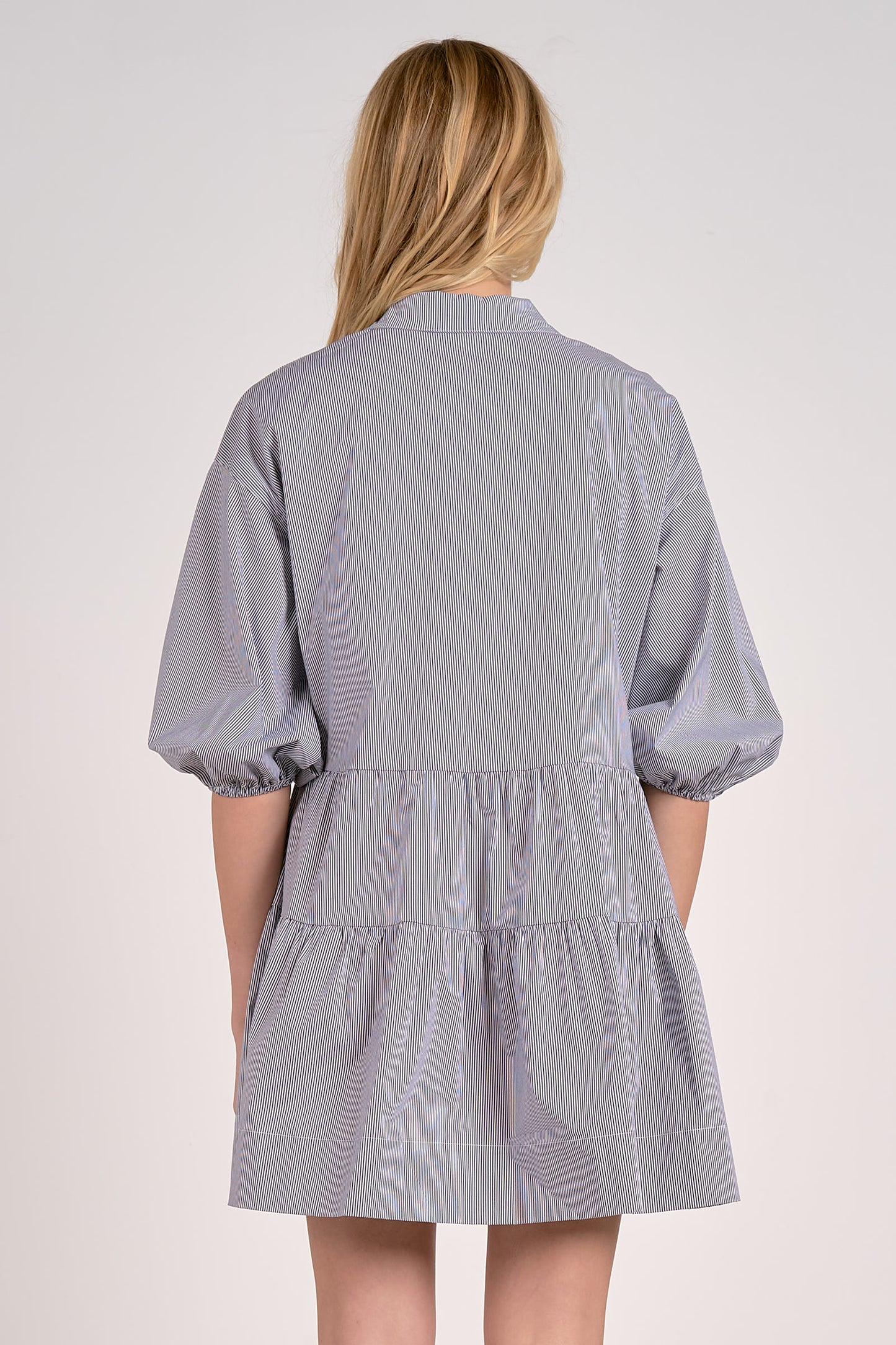 Ashton Black Pinstripe Dress