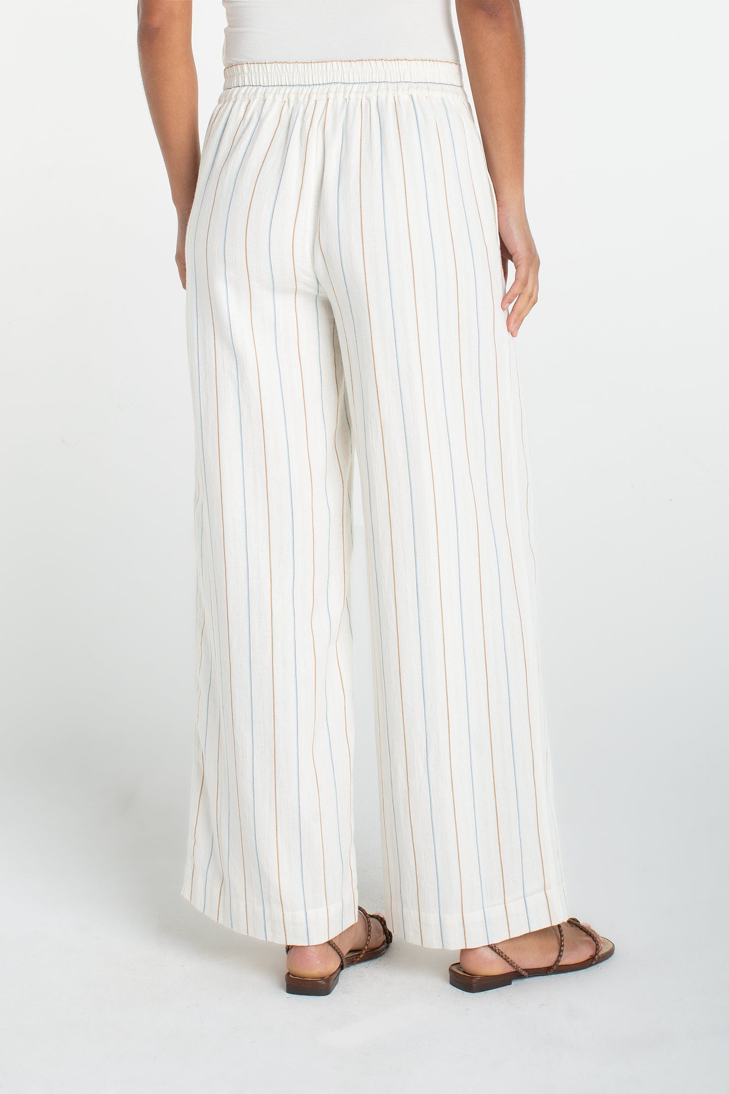 Liverpool Stripe Wide Leg Pants