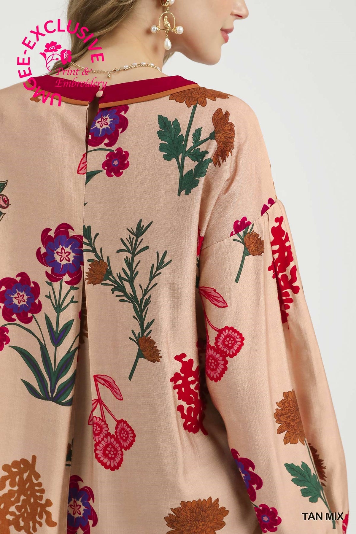 Aurora Mix Floral Print Blouse