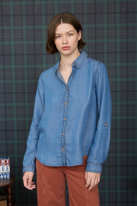 Natalie Chambray Button Down