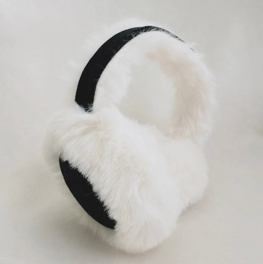 Snow Bunny Foldable Earmuffs | Black