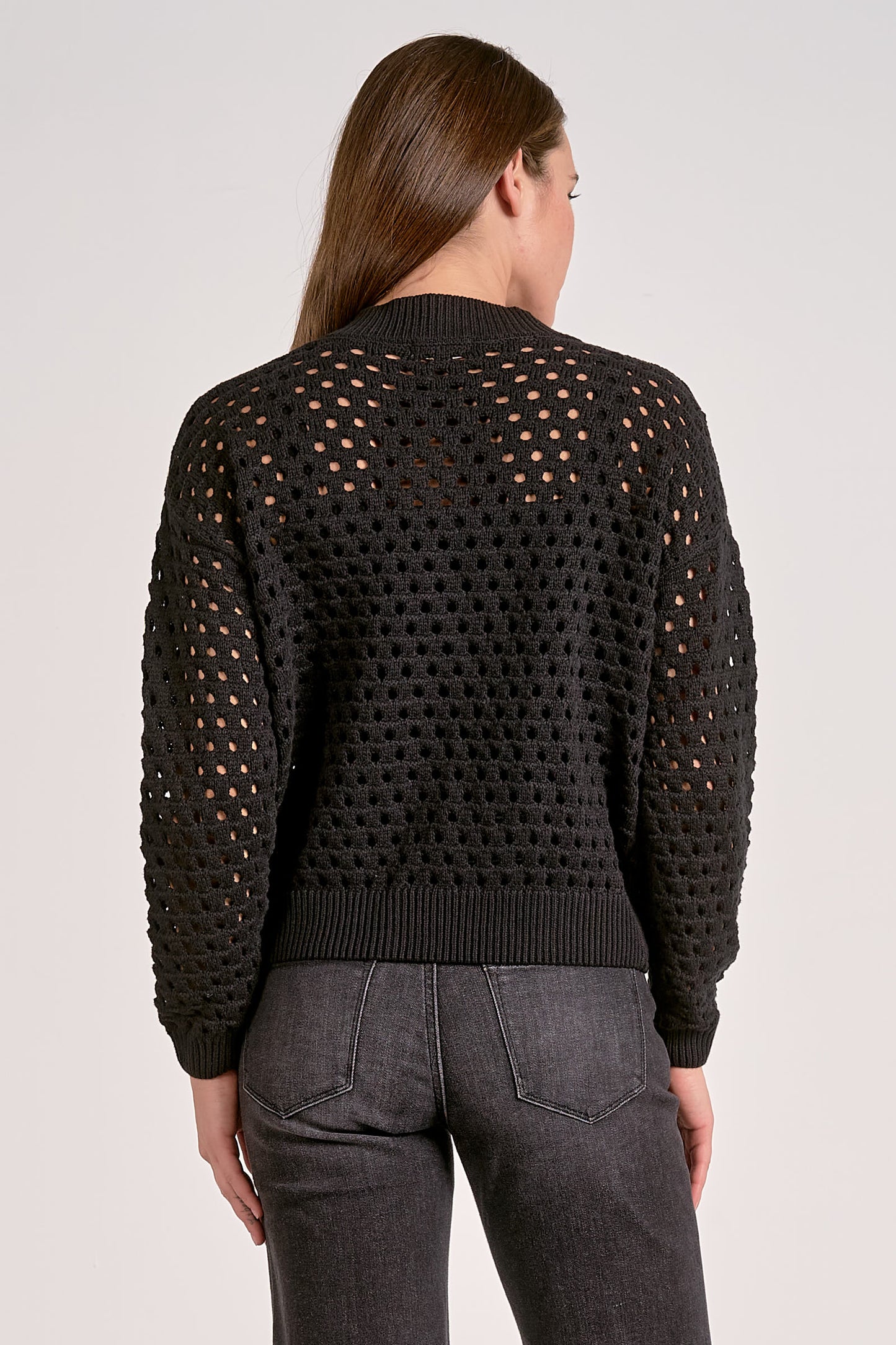 Eloise Crochet Jacket | Black