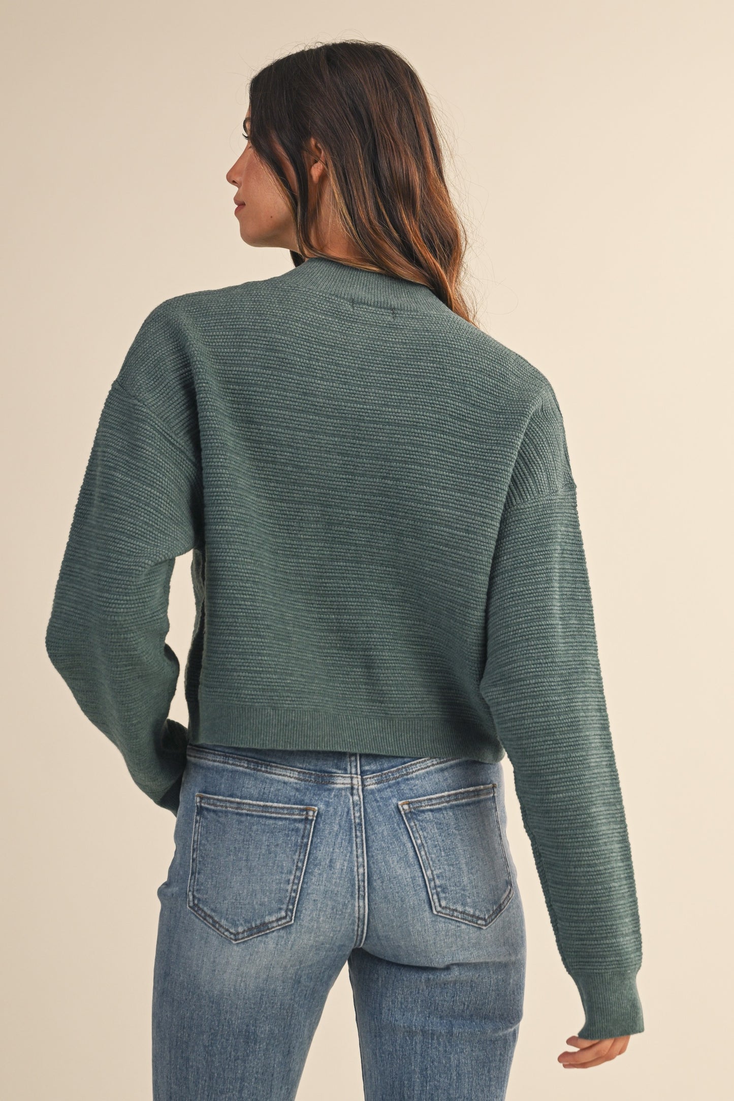 Marsee Ribbed Textured Cardigan