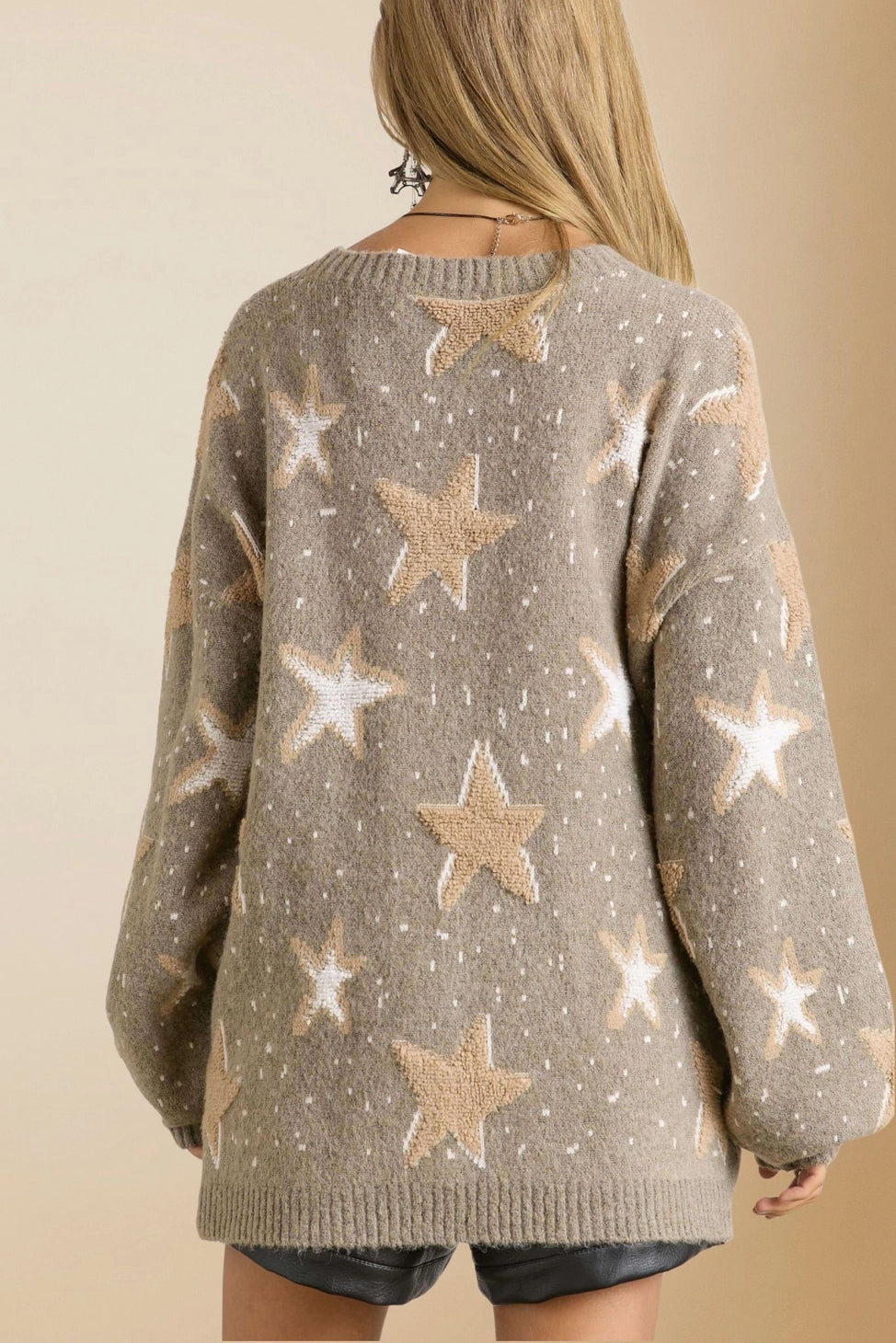 Darla Star Pattern Sweater