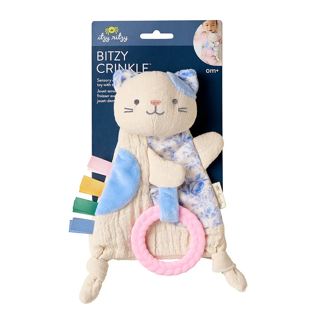 Kitty Bitzy Crinkle™ Sensory Toy with Teether