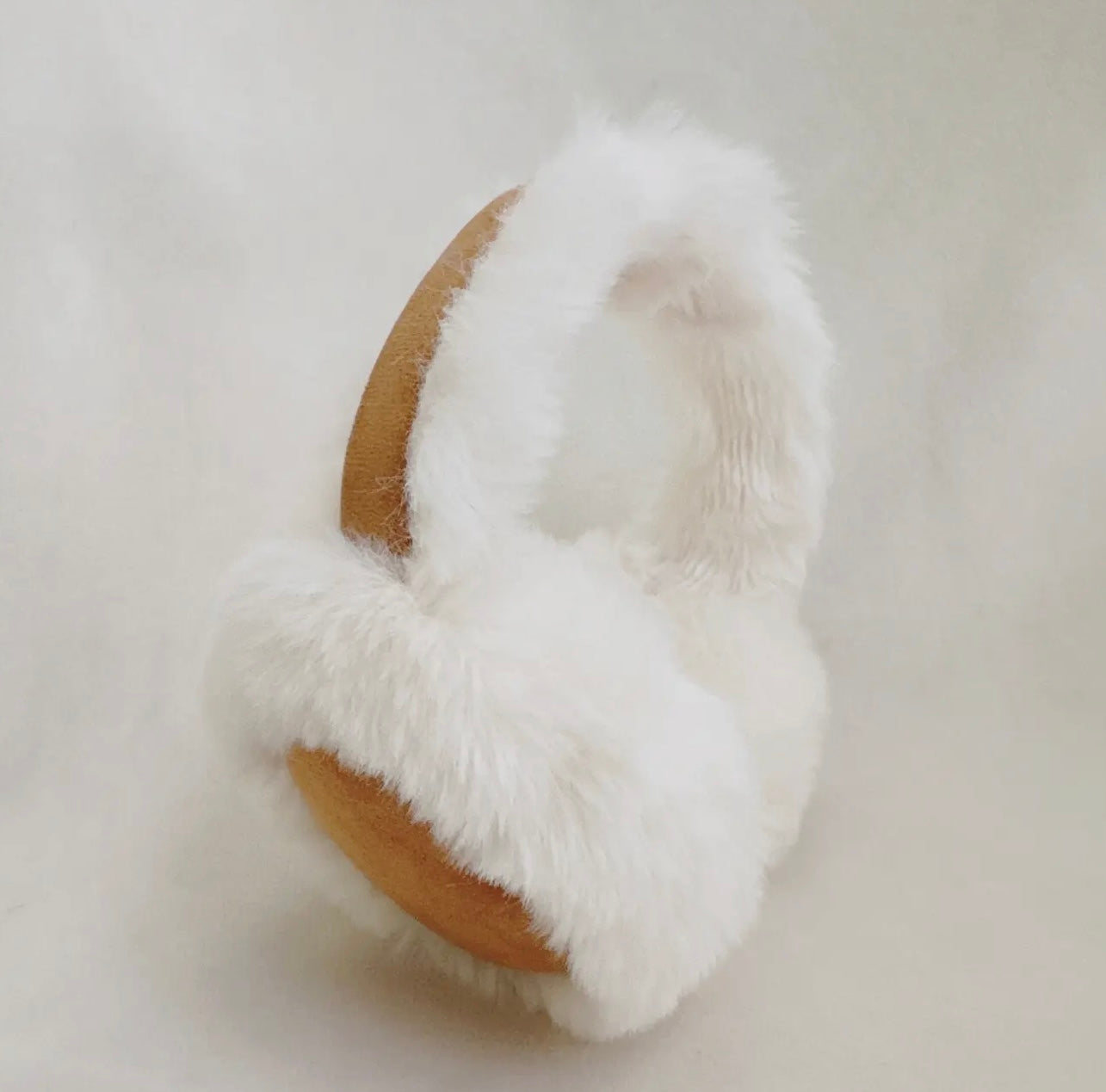 Snow Bunny Foldable Earmuffs | Camel