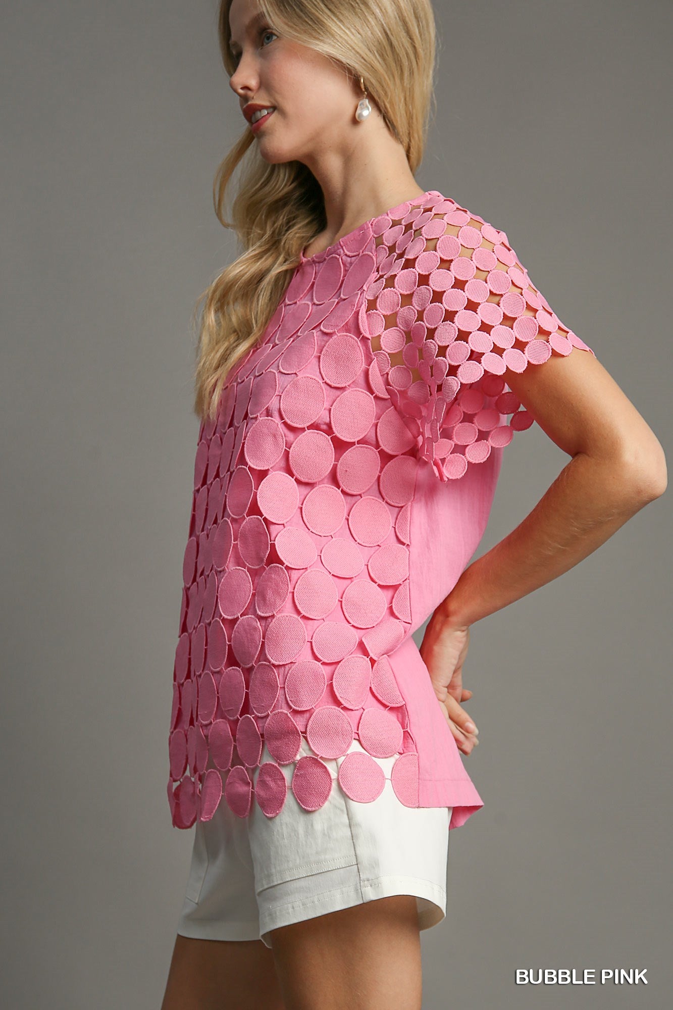 Alecia Polka Dot Lace Top