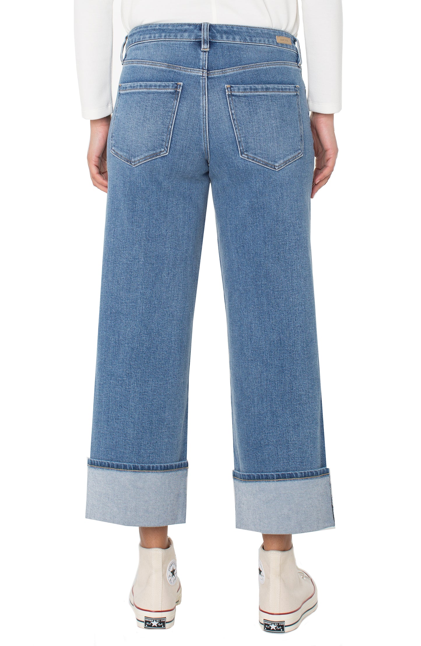 Liverpool Morgan Cuffed Wide Leg | Klamath