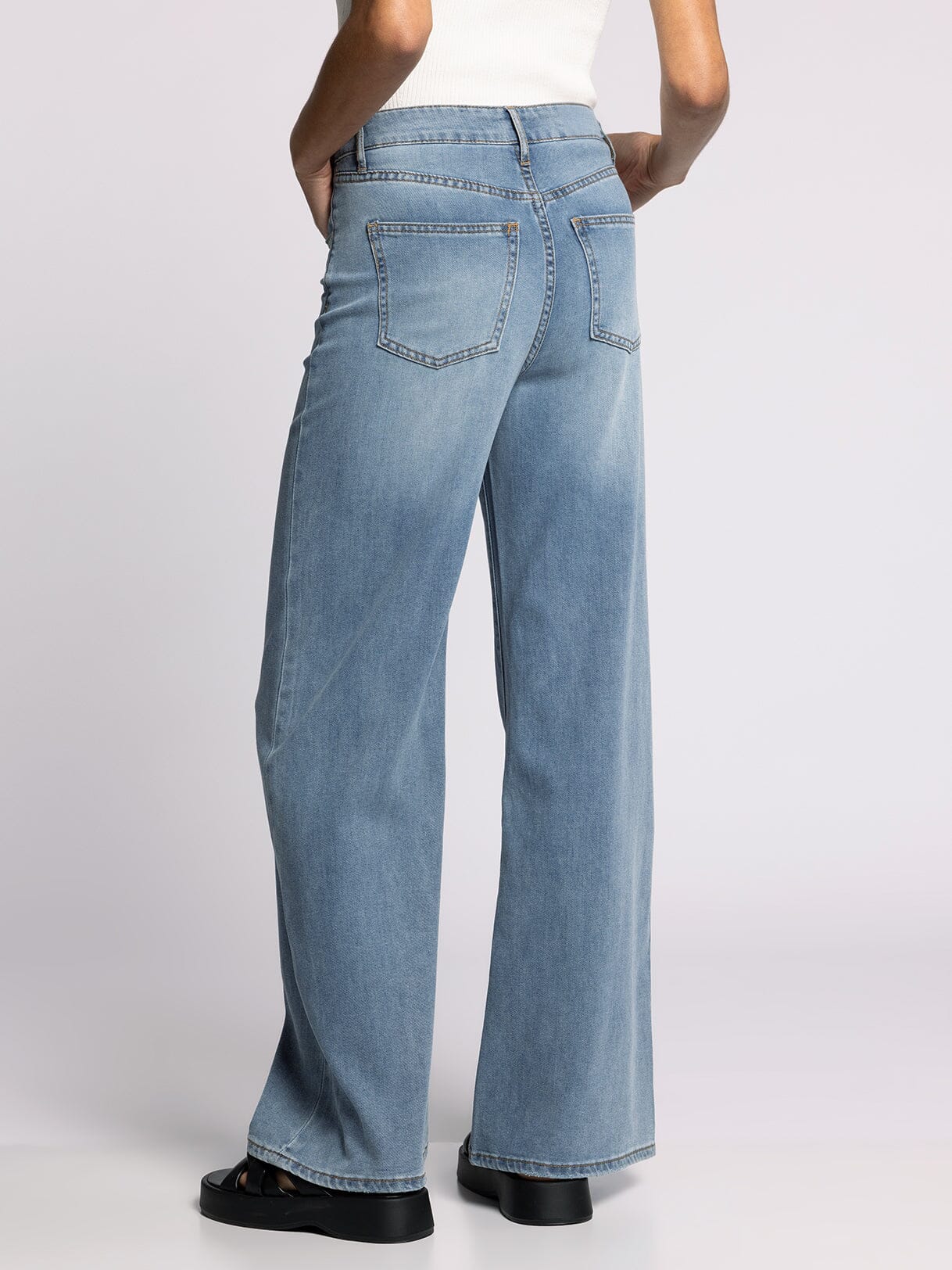 Taylor High Rise Wide Leg Denim | Vintage Wash