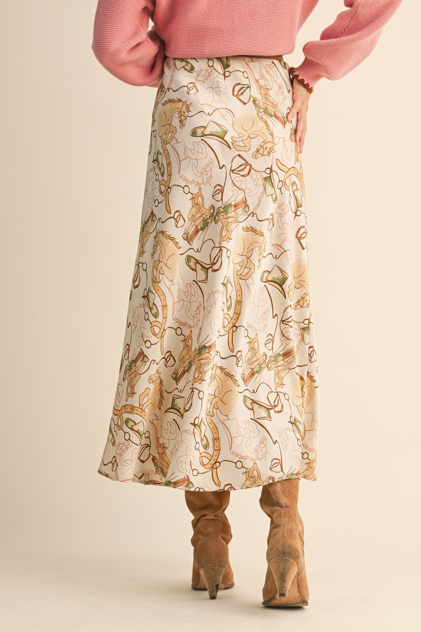 Jane Western Midi Skirt