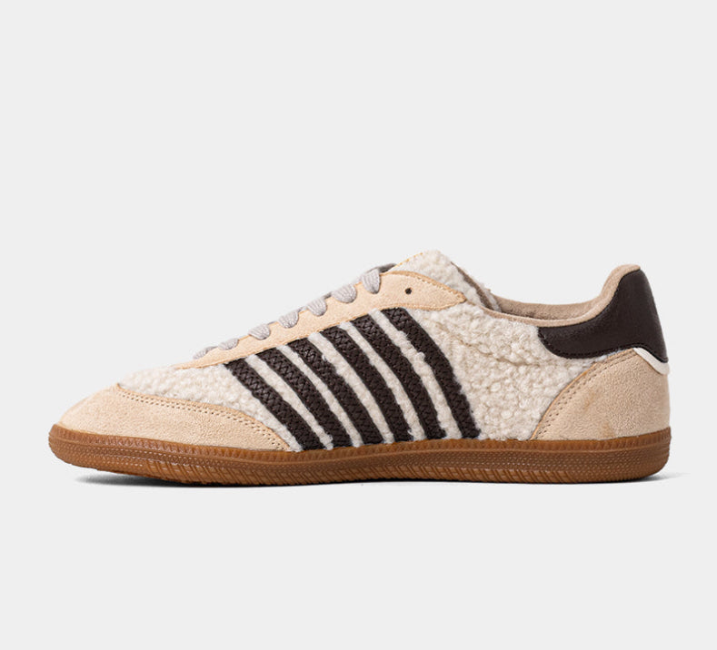 Stevie Sneaker | Beige Shearling