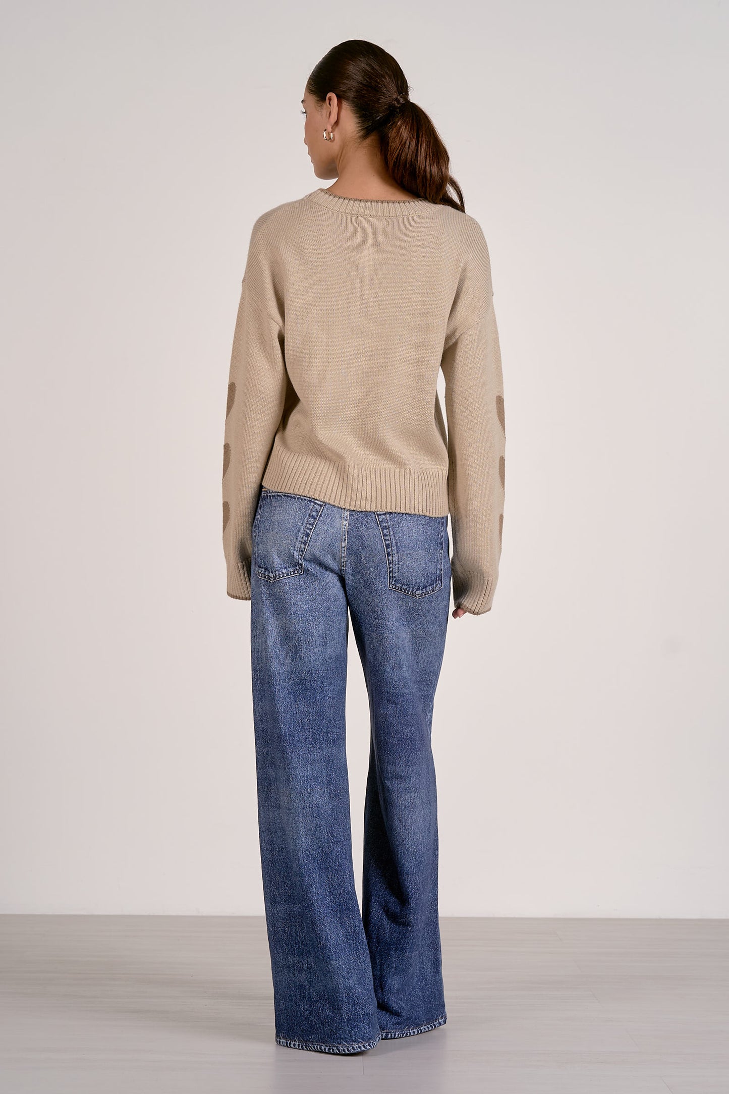 Bella Heart Sleeve Sweater