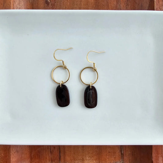 Emma Earrings | Mahogany