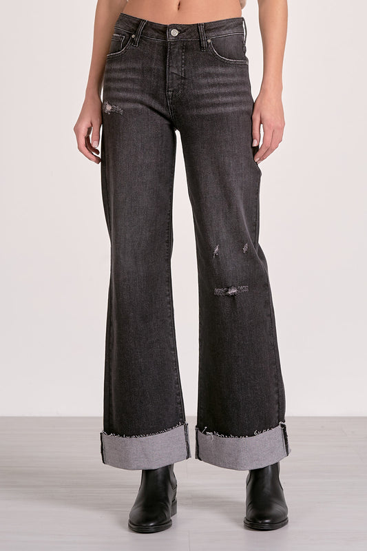 Annie Cuffed Wide Leg Pants