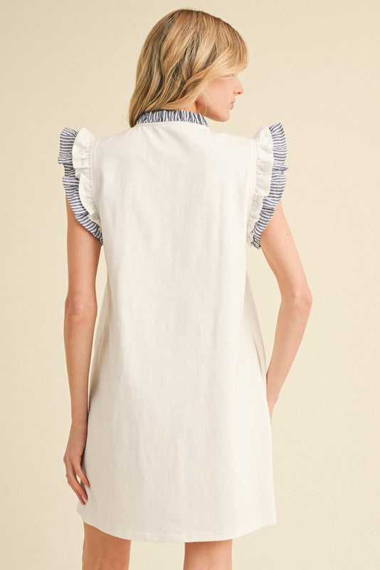 Quinn Ruffle Sleeves Dress