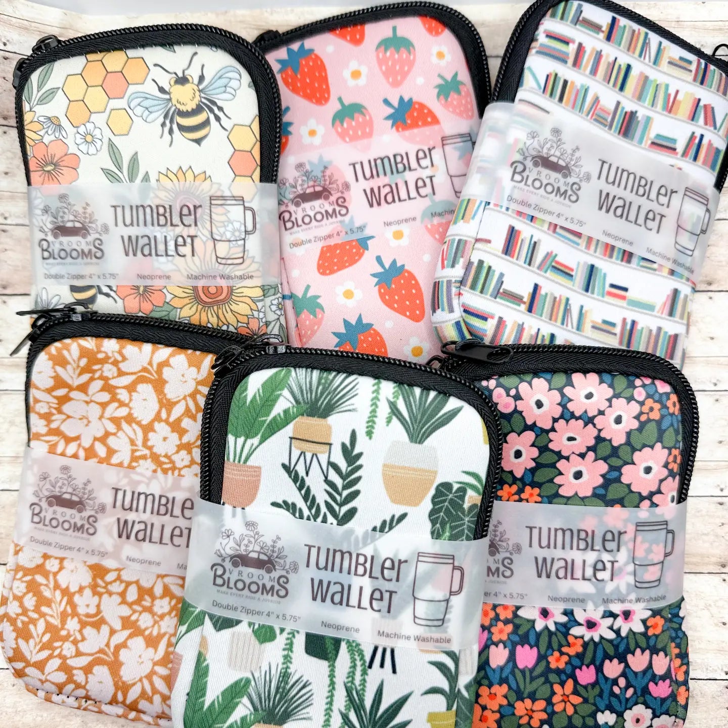 Tumbler Wallet Zipper Pouch