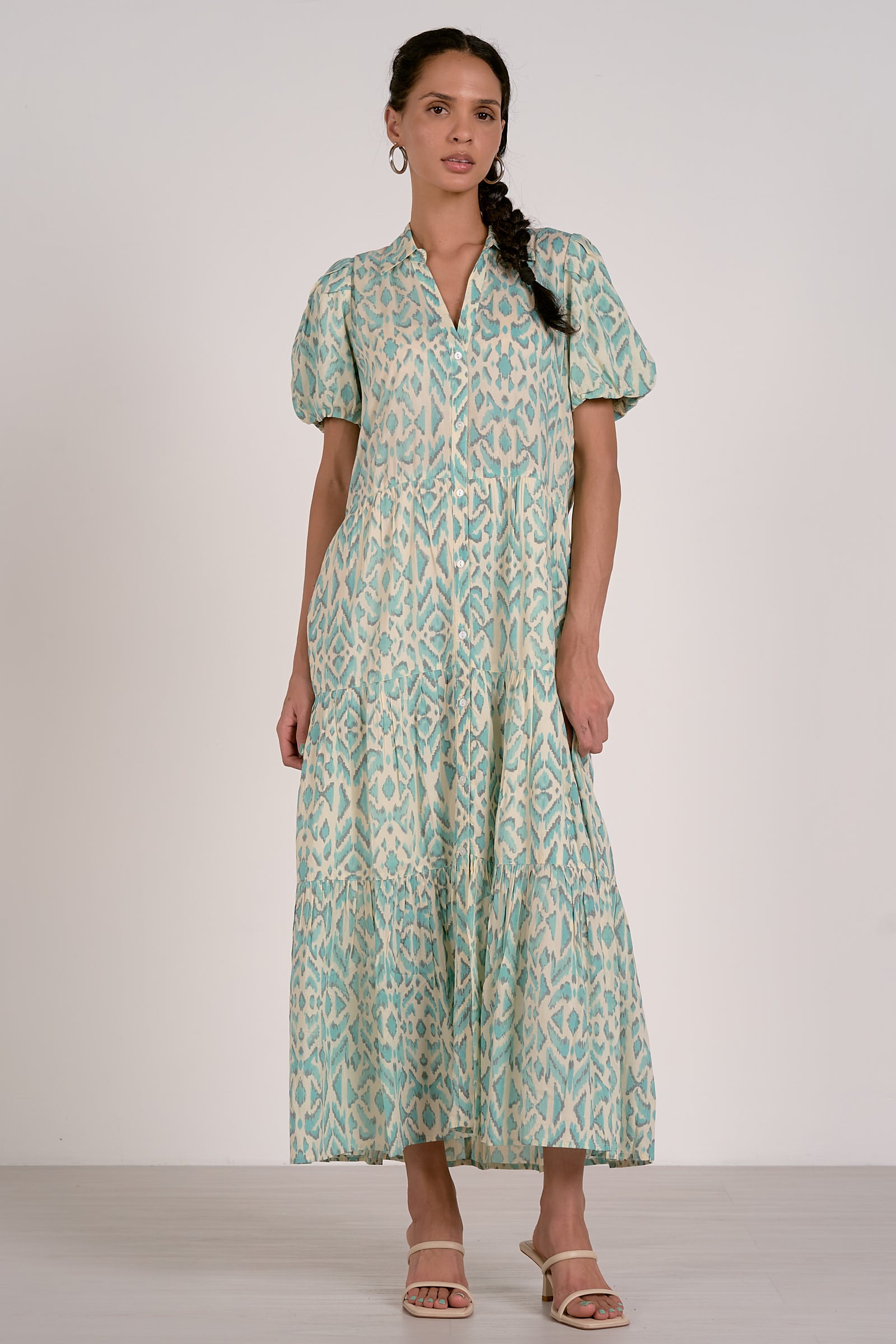 Shirley Blue Casablanca Maxi Dress