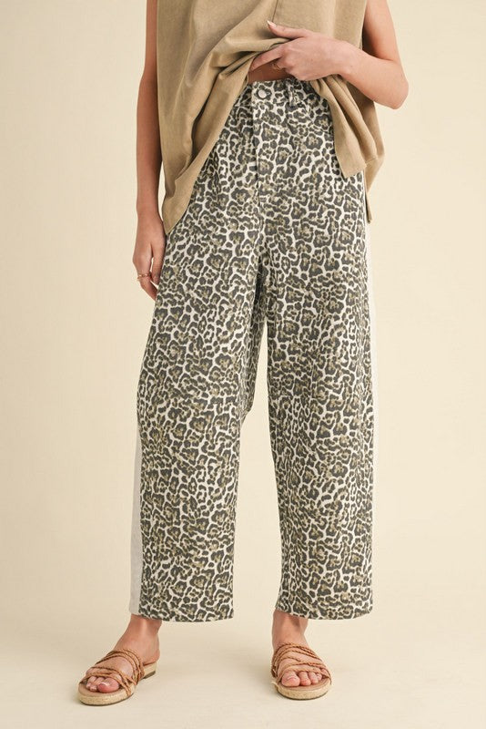 Dani Leopard Barrel Pants