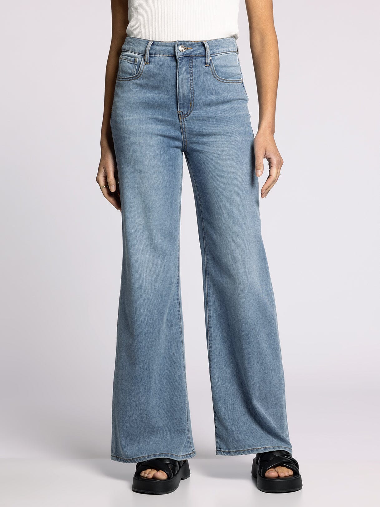 Taylor High Rise Wide Leg Denim | Vintage Wash
