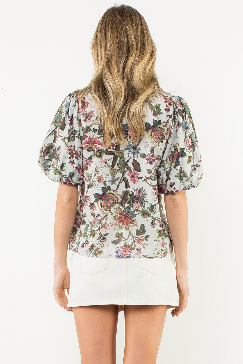 Neveah Floral Print Top