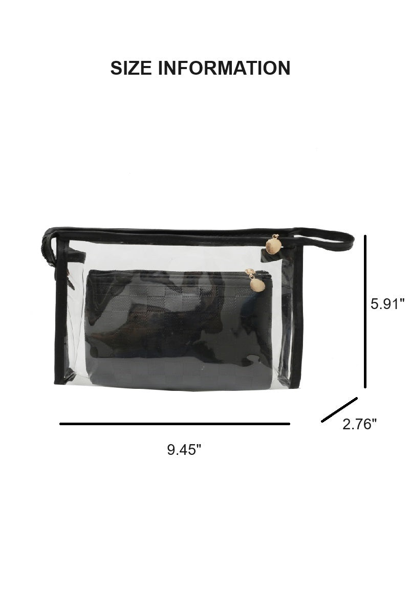 Duo Checkered Cosmetic Travel Set