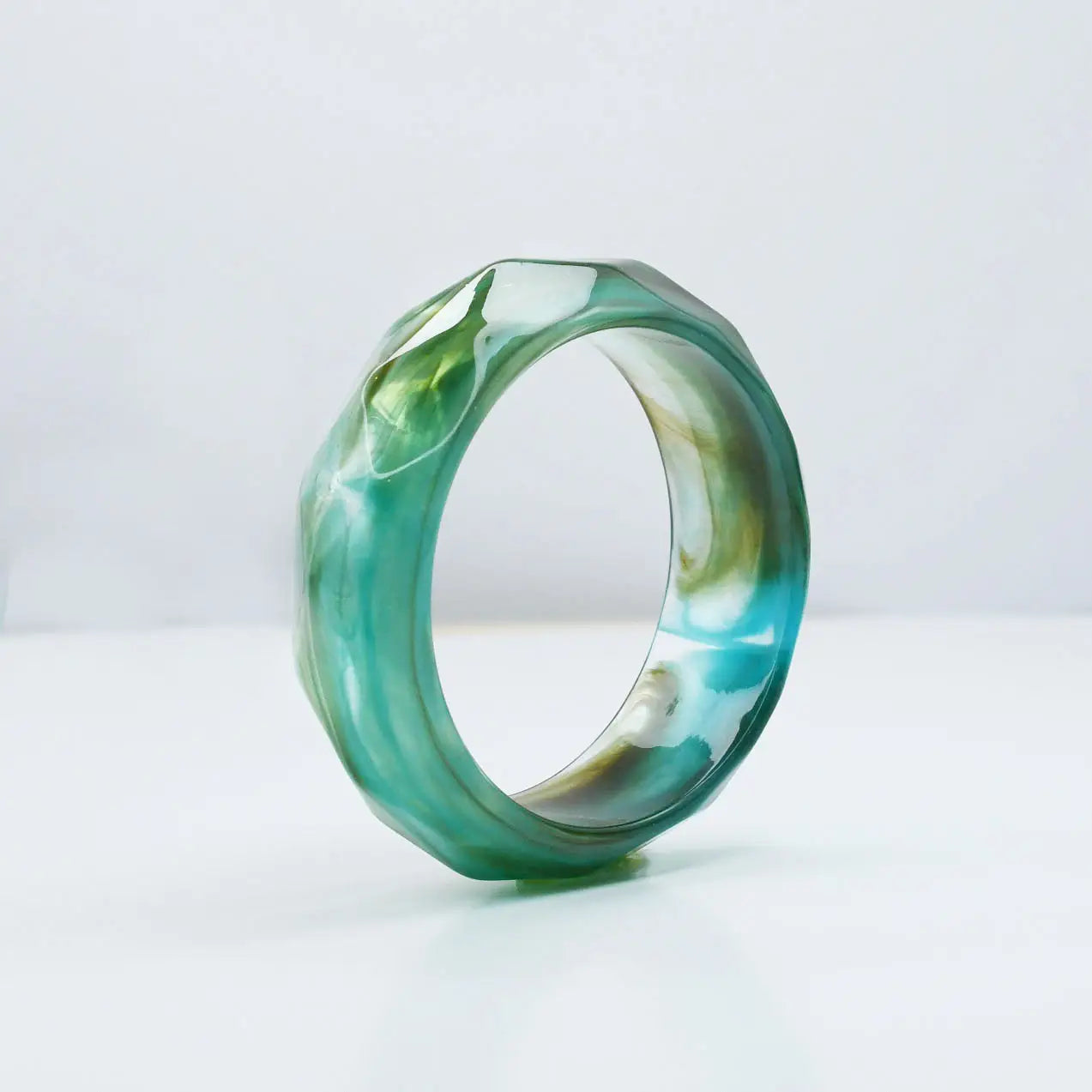 Prism Pop Bangles | Teal Mist
