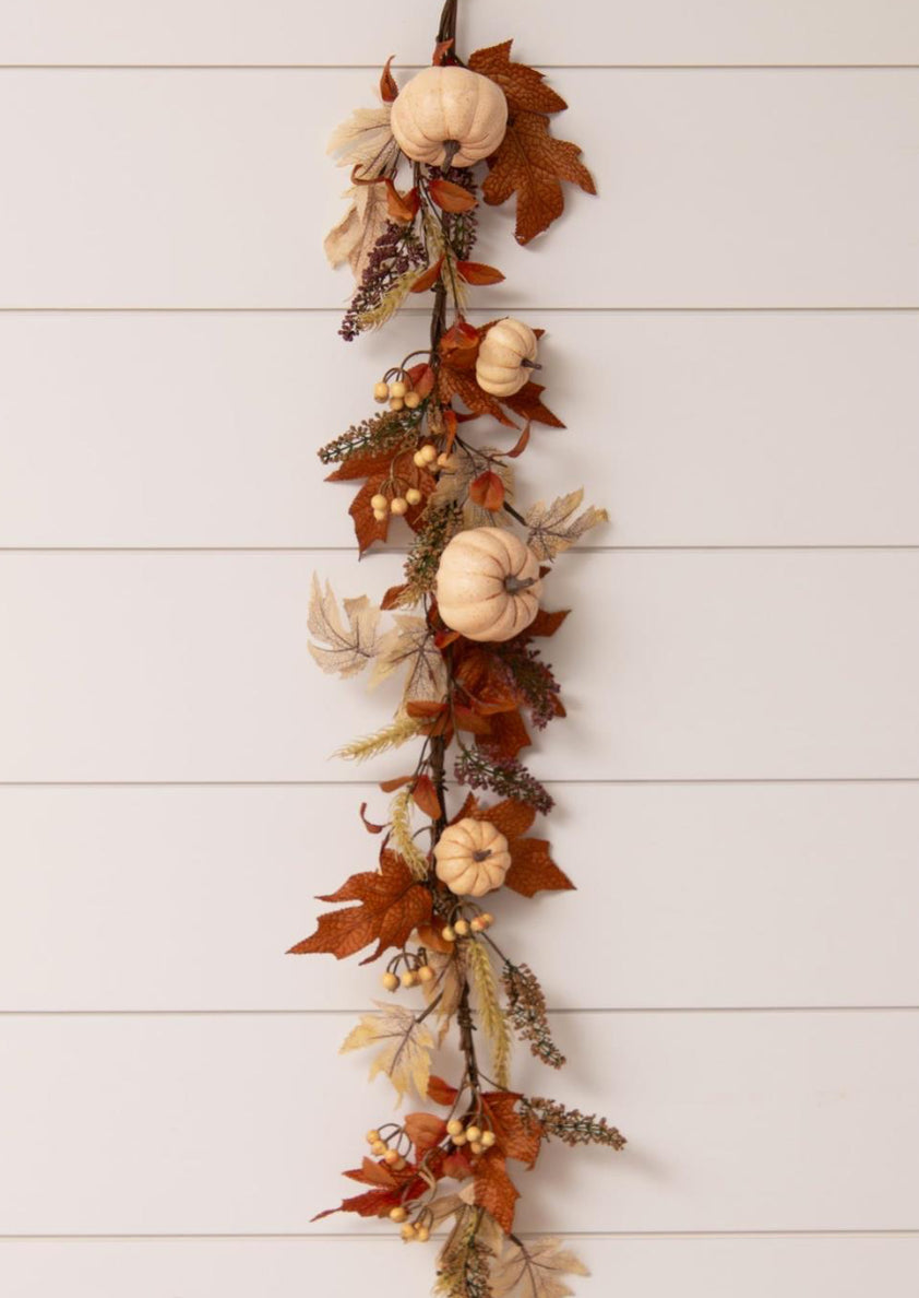 Fall Foliage + Pumpkins Garland