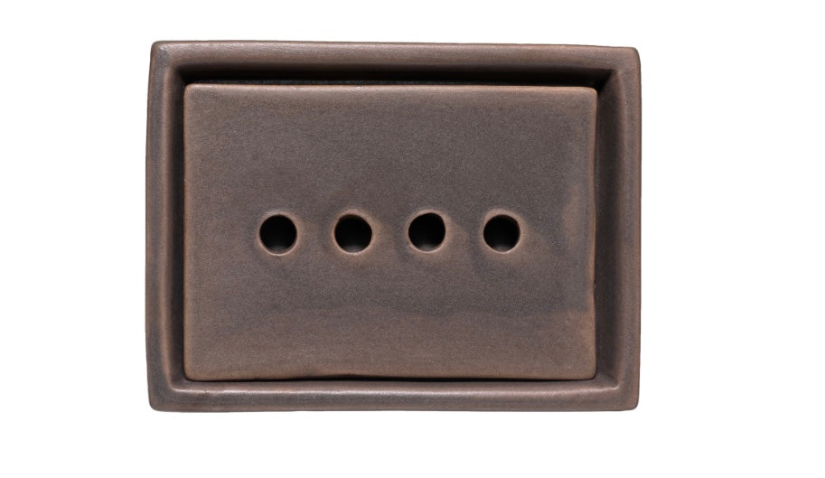 Stoneware Soap Dishes (Bronze)