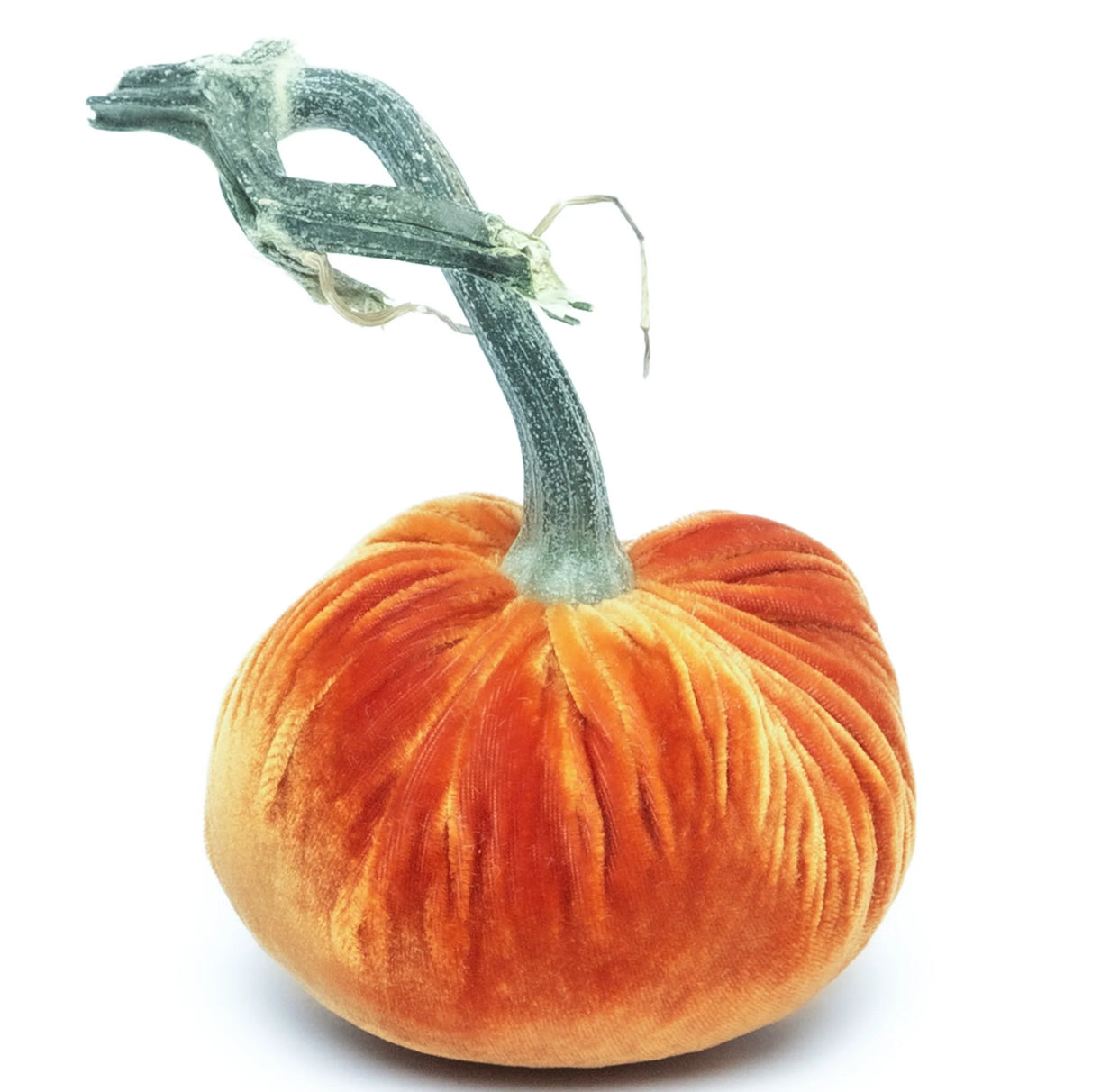 Handmade Silk Velvet Pumpkins | Persimmon
